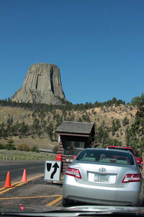 デビルズタワーの入口料金所