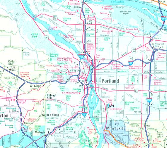 MAP�@PORTLAND
